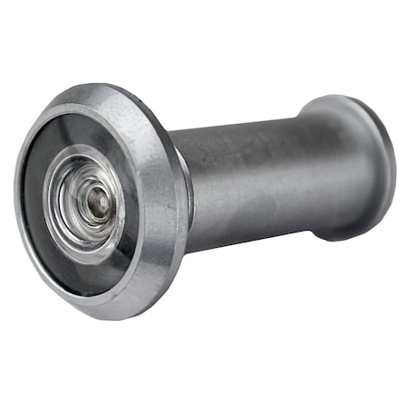 Global Door Controls 9-1/6 in. 190-Degree Brushed Chrome Door Viewer GH-SB190-US26D